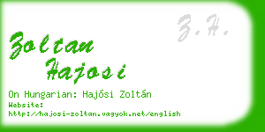zoltan hajosi business card