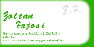 zoltan hajosi business card